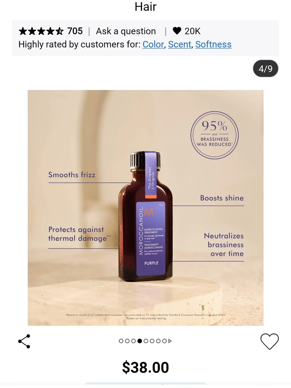 Moroccanoil Purple Hair Treatment Oil